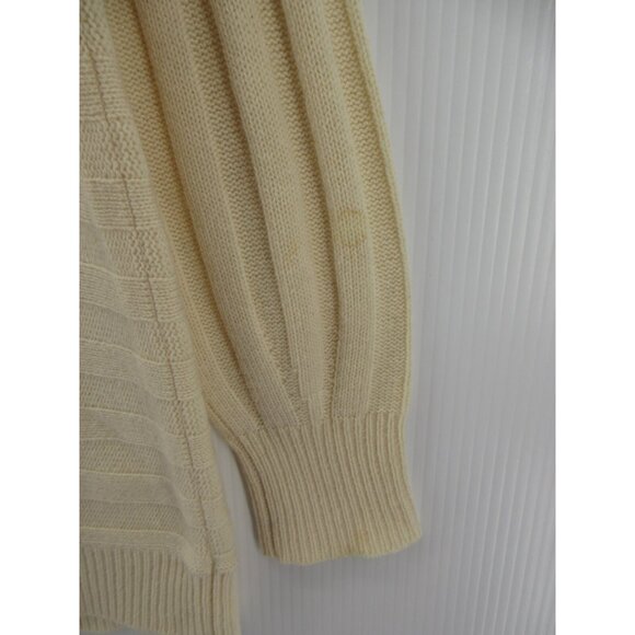 Theory Sweater Medium Cashmere Pullover Ribbed Striped Preppy * - Picture 8 of 11